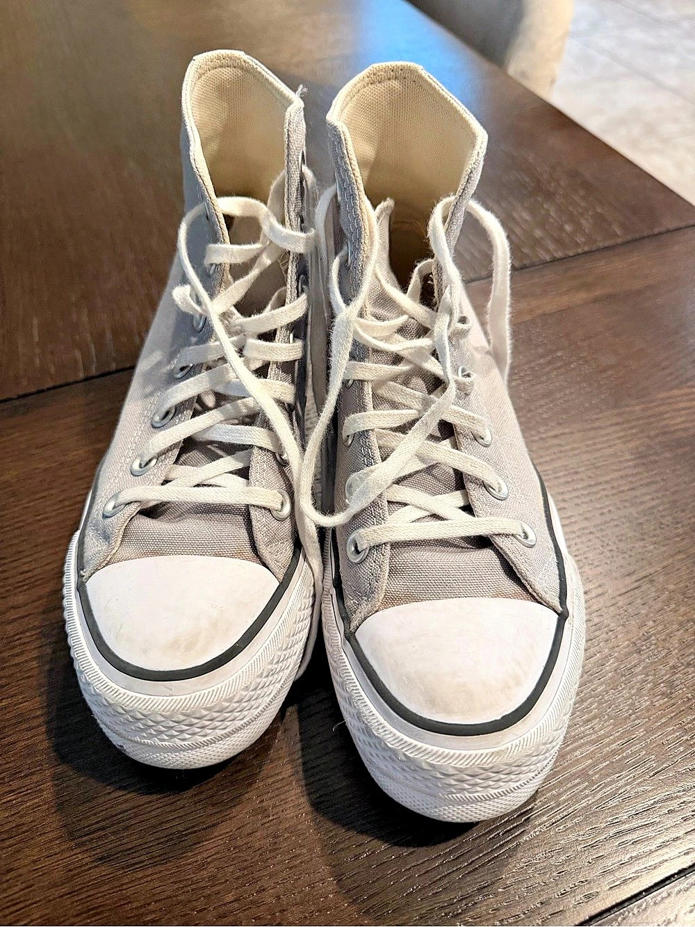 Converse Chuck Taylor All Star Lift Platform High Top High Top Sneakers Gray US